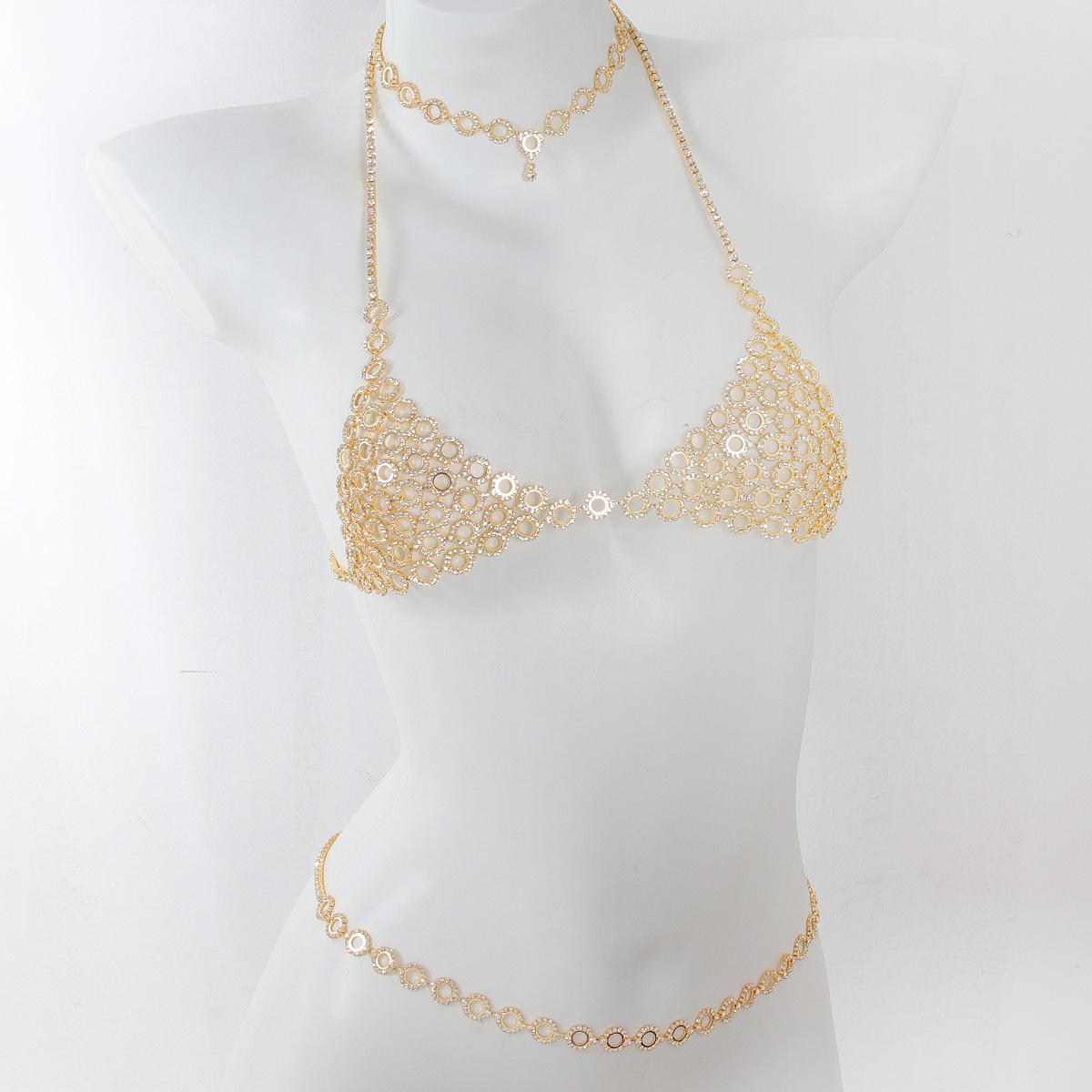 Body Jewelry Bra - Soutien-gorge en biscuits de style luxe,