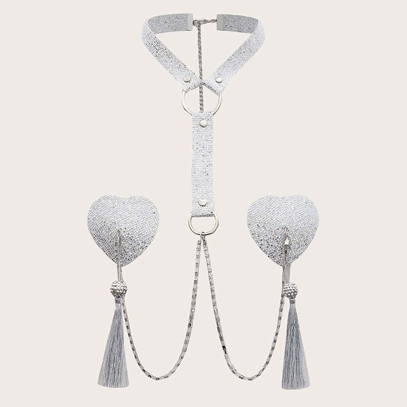 Body Jewelry Nipple Chain - Chaîne de Pasties à franges occidentales