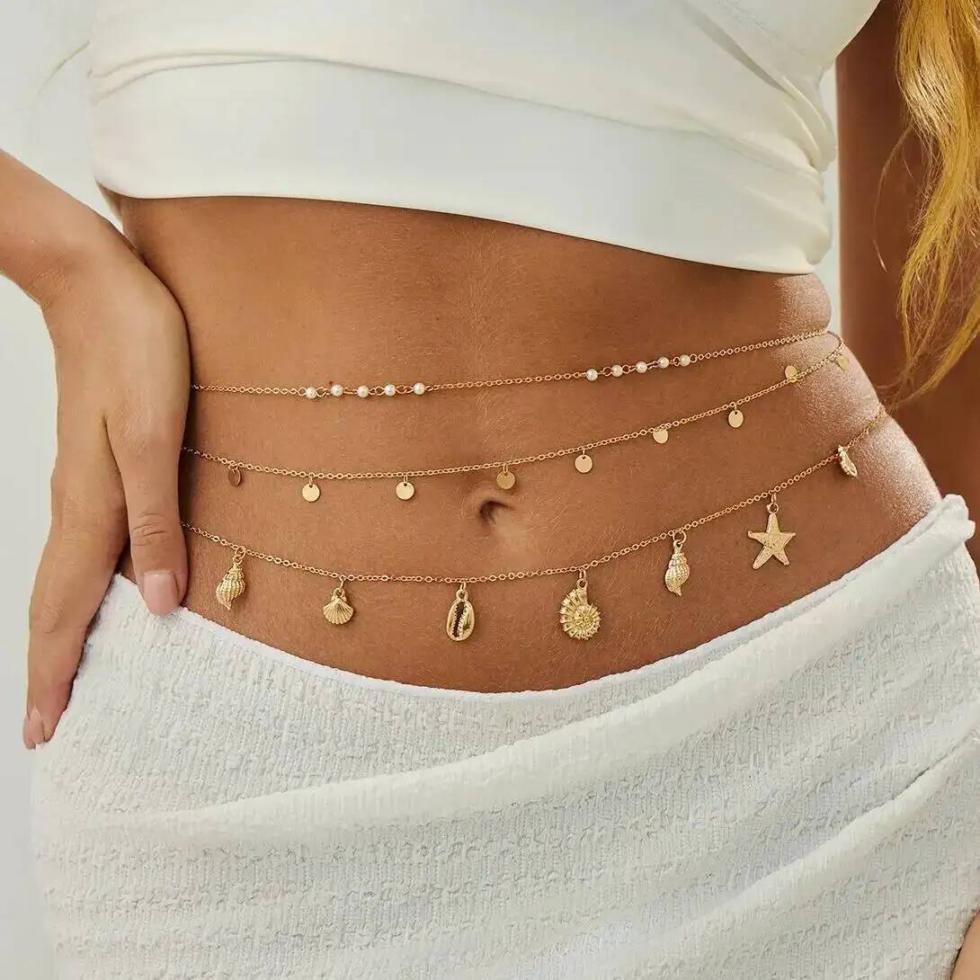 Body Jewelry For Women - IngeSight.Z 3 pièces/ensemble Boho étoile de