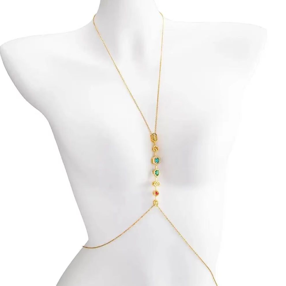 Body Jewelry Chest - Chaîne de corps PuRui exquise en