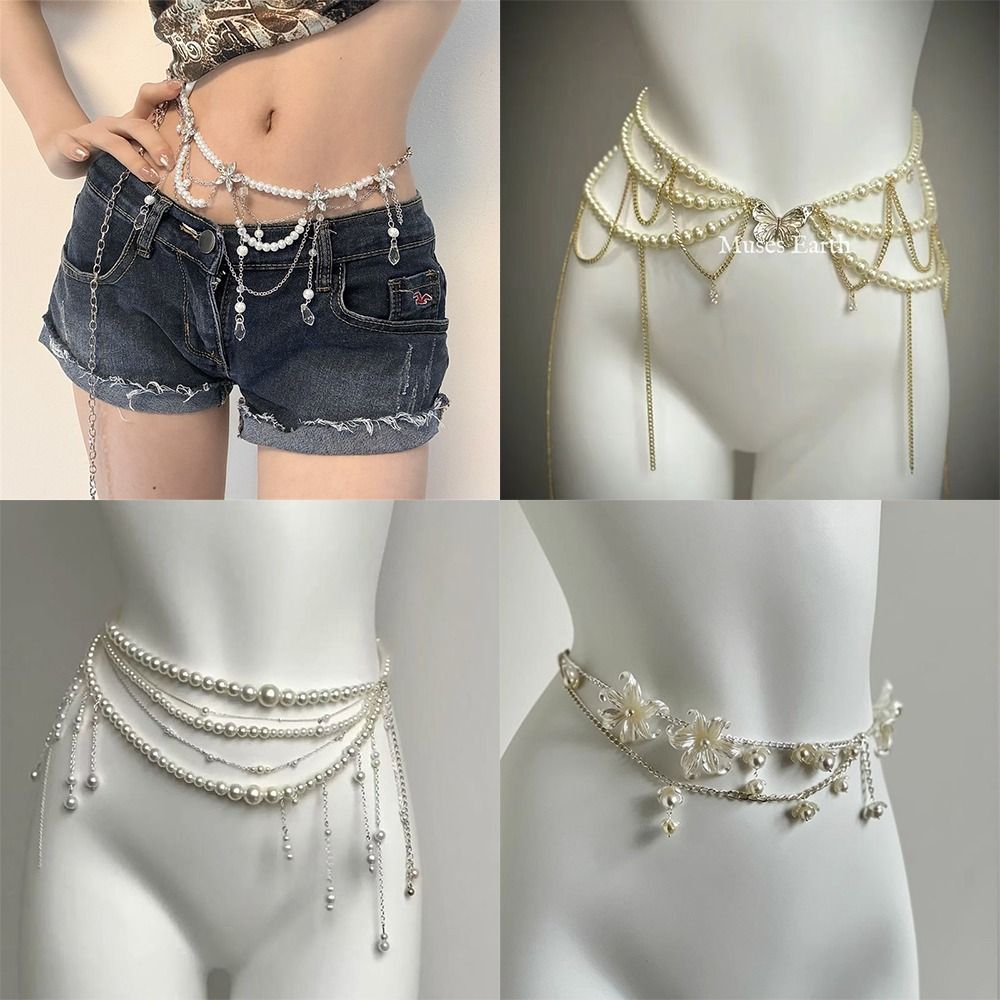 Body Jewelry For Women - Chaînes de taille en perles élégantes