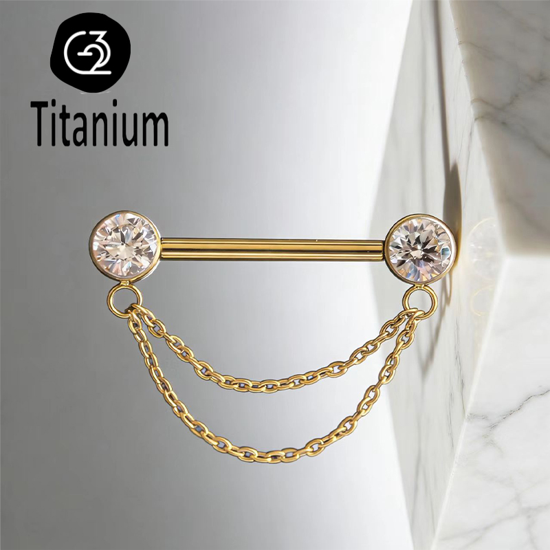 Body Jewelry Nipple Chain - Bijoux de piercing au mamelon en