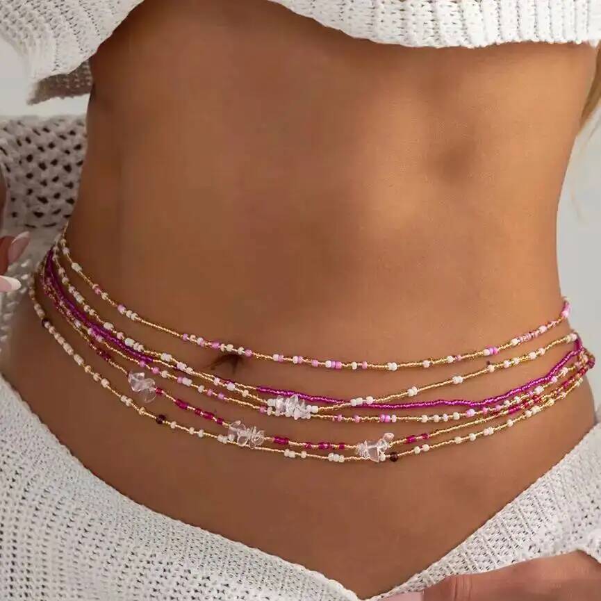 Body Jewelry For Women - SHIXIN Lot de 6 chaînes de