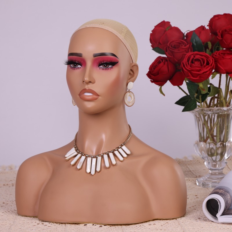Tête de mannequin en PVC demi- - Body Jewelry Store avis et prix