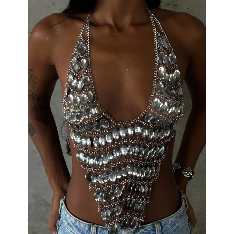 Top court dos nu fait main ave - Body Jewelry Bra avis et prix