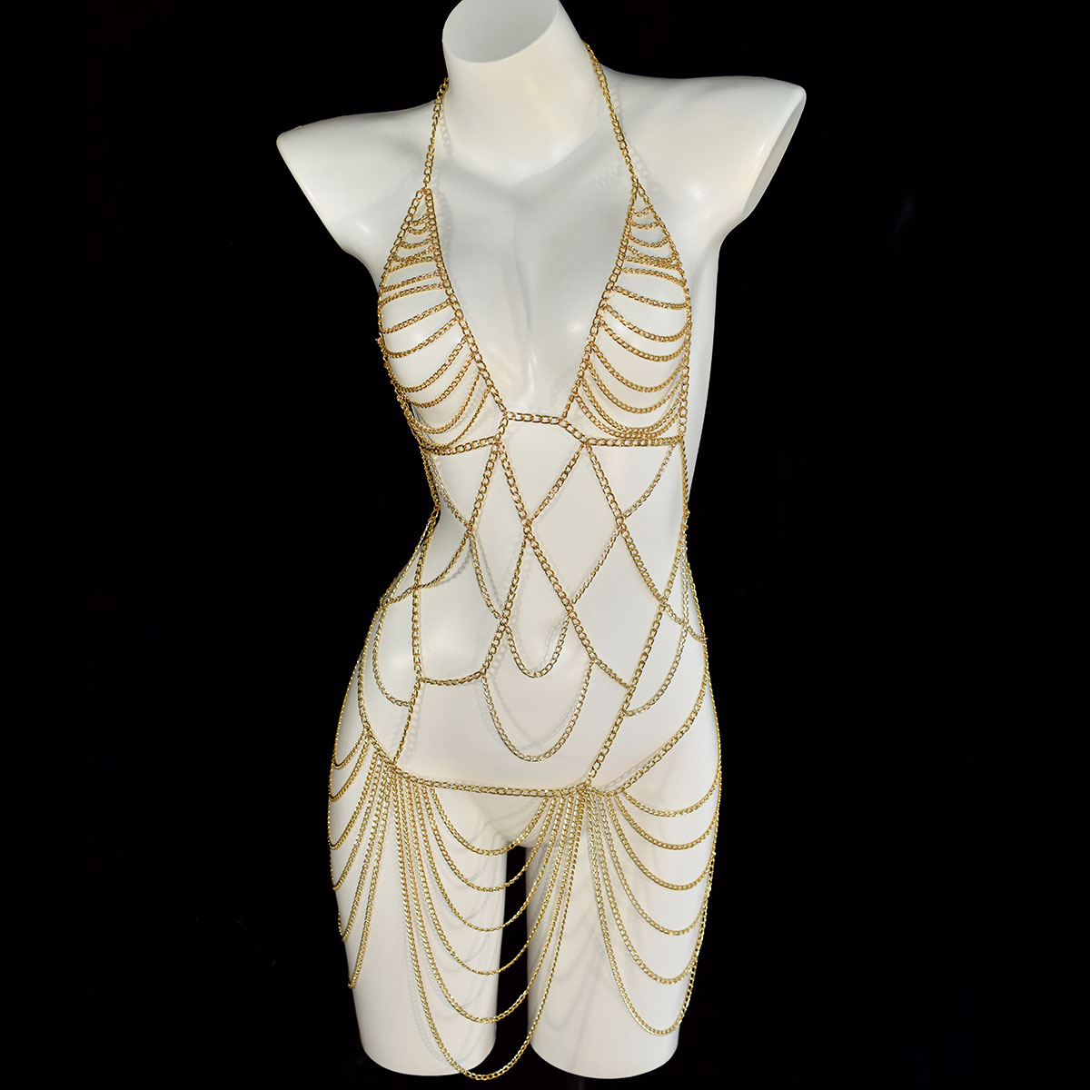 Robe longue luxueuse à franges - Body Jewelry Retainers avis et prix