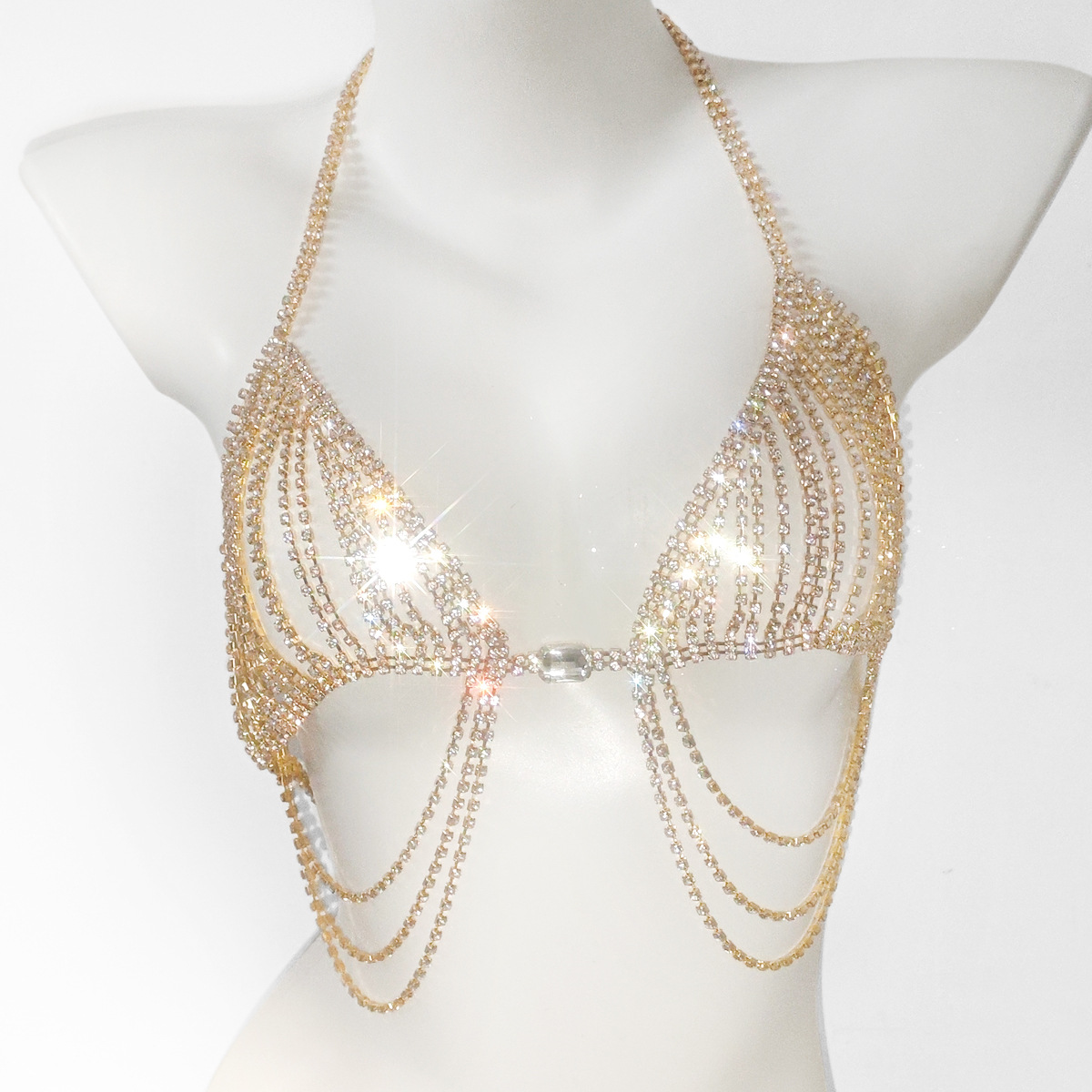 Ensemble deux pièces à la mode - Body Jewelry Bra avis et prix