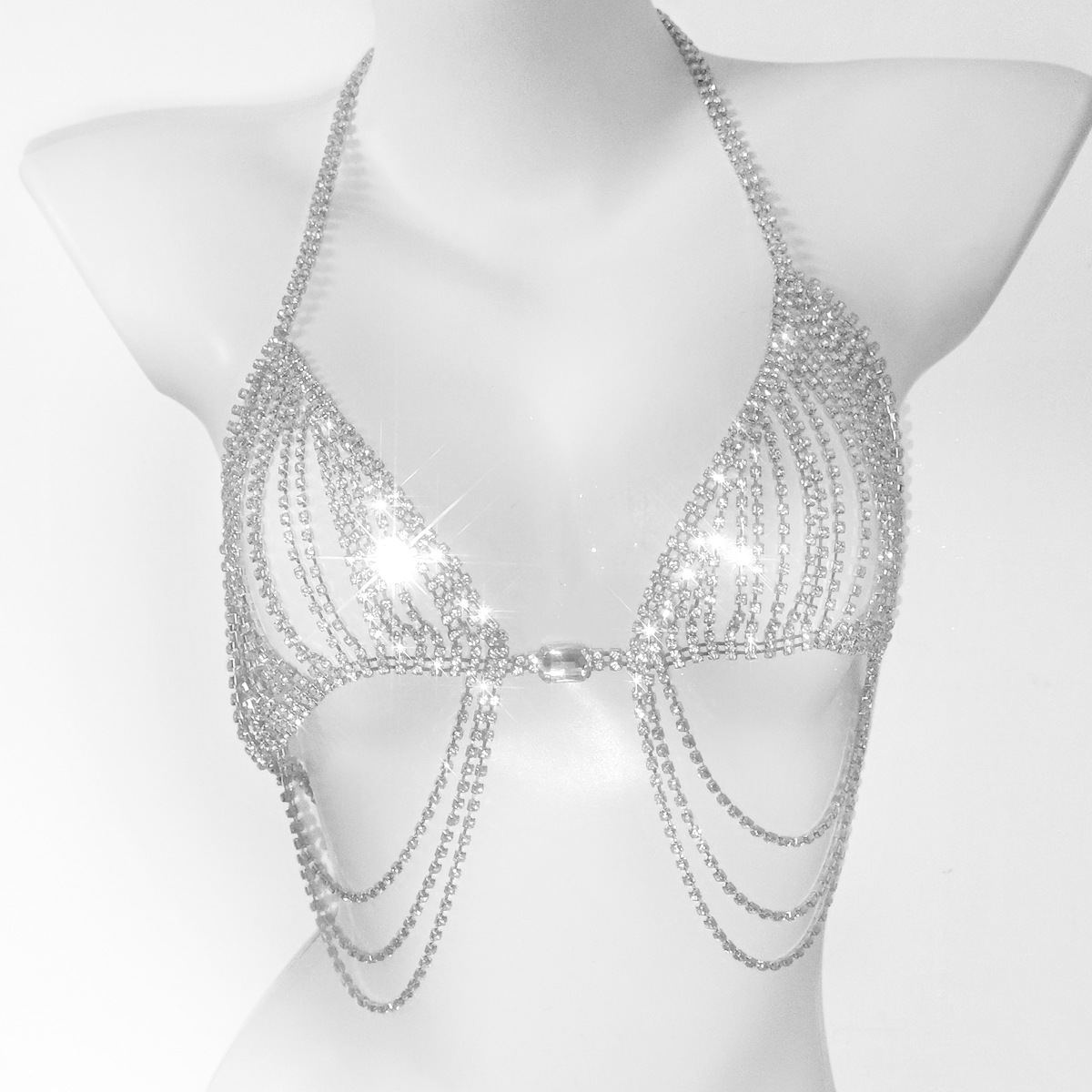 Ensemble deux pièces à la mode - Body Jewelry Bra avis et prix