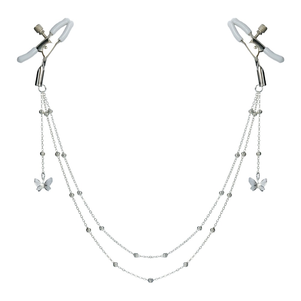 Serre-tétons papillon sexy ave - Body Jewelry Nipple Chain avis et prix