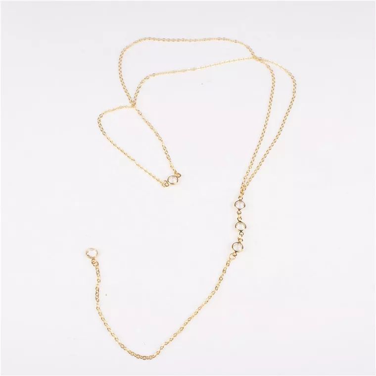 Collier chaîne arrière en stra - Body Chain Jewelry avis et prix