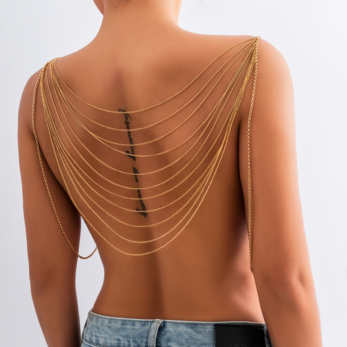 Chaîne de corps à pampilles mu - Body Jewelry Retainers avis et prix