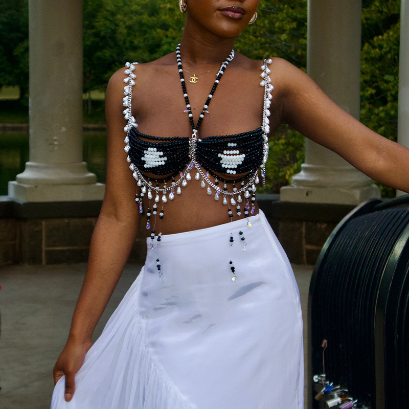 Chaîne de corps en cristal pou - Body Jewelry Nipple Chain avis et prix
