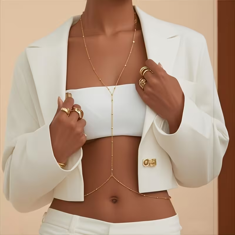 Chaîne de corps bohème simple  - Body Jewelry Bra avis et prix