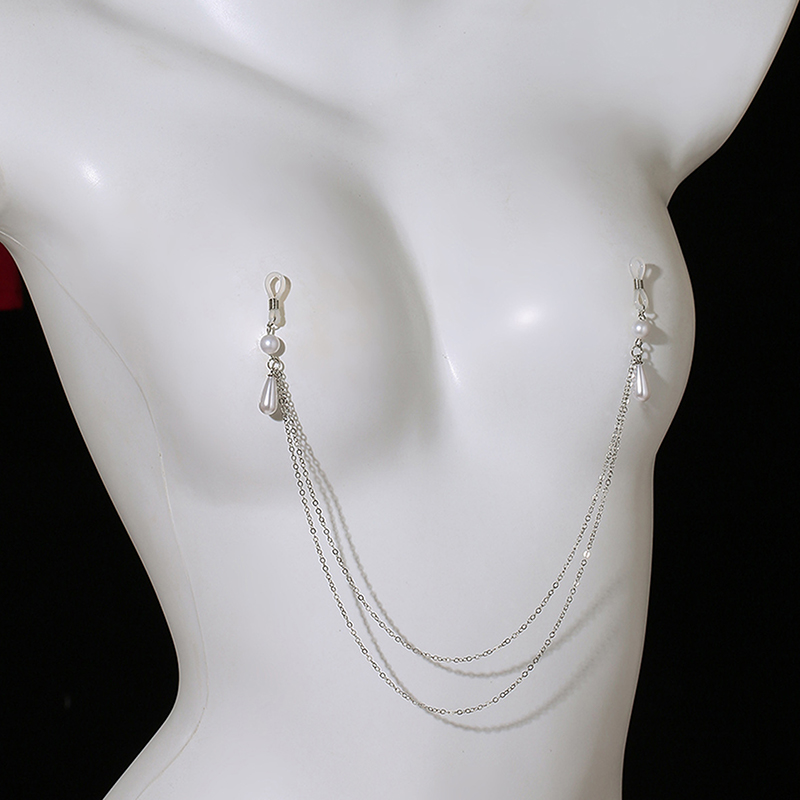 Chaîne de poitrine sexy en mét - Body Jewelry Nipple Chain avis et prix