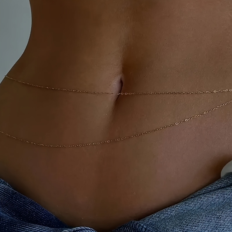 Ceinture chaîne en métal doré  - Body Jewelry For Women avis et prix